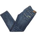 American Eagle Outfitters Jeans | American Eagle Medium Wash Denim Stretch Skinny Jeans Size 6 Short Women's | Color: Blue | Size: 6