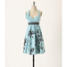 Anthropologie Dresses | Anthropologie Stemmed Sweetbriar Dress By Nathalie Lete Blue Floral Halter Nwt | Color: Black/Blue | Size: 4