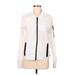 Fabletics Track Jacket: White Jackets & Outerwear - Women's Size Medium