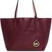 Michael Kors Bags | Michael Kors Merlot Pastel Pink Izzy Large Reversible Leather Tote | Color: Pink | Size: 18.5x7x11.5”