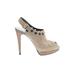 Stuart Weitzman Heels: Tan Shoes - Women's Size 8 1/2