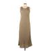 Banana Republic Factory Store Casual Dress - Maxi: Tan Solid Dresses - Women's Size Medium