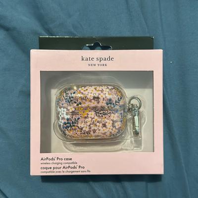 Kate Spade Cell Phones & Accessories | Kate Spade Floral Airpods Pro Case | Color: Blue/Pink | Size: Os