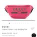 Gucci Bags | Gucci- Grained Calfskin Logo Belt Bag (Pink) | Color: Pink | Size: Os