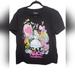 Disney Tops | Disney Alice In Wonderland T Shirt Womens Plus 1x Black Short Sleeve Tee-G01 | Color: Black | Size: 1x