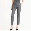 J. Crew Pants & Jumpsuits | J. Crew Campbell Gray High Rise Ankle Straight Leg Dress Pants Size 6 Tall | Color: Gray | Size: 6