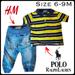 Polo By Ralph Lauren Matching Sets | 6-9m Ralph Lauren Polo & Jeans | Color: Blue/Yellow | Size: 6-9mb