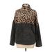 C+D+M Collection Fleece Jacket: Brown Animal Print Jackets & Outerwear - Women's Size Medium