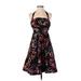 Girls from Savoy Casual Dress: Black Paint Splatter Print Dresses - Women's Size 0