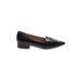 Cole Haan Flats: Slip-on Chunky Heel Work Black Print Shoes - Women's Size 8 - Pointed Toe