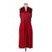 Evan Picone Casual Dress: Burgundy Dresses - Women's Size 12 Petite