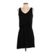 Splendid Casual Dress - Mini Scoop Neck Sleeveless: Black Print Dresses - Women's Size X-Small