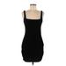 Urban Outfitters Casual Dress - Bodycon Square Sleeveless: Black Print Dresses - Women's Size Medium