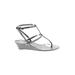 INC International Concepts Sandals: Silver Shoes - Women's Size 6