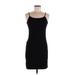 Saks Fifth Avenue Casual Dress - Mini Scoop Neck Sleeveless: Black Print Dresses - Women's Size Small