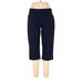 Croft & Barrow Khaki Pant: Blue Solid Bottoms - Women's Size 10 Petite