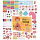 ibasenice Montessori Busy Book for Kids Human Body Anatomy Book Sensory Sticker Book Toy Preschool Kindergarten Learning Activities