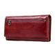 MBACODAI Leather Women Long Purse Female Clutches Money Wallets Handbag Card Holder Wallet (Color : 4)