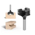 12mm 1/2" Shank Replaceable blade Planing Bit Face End Milling Cutter Insert-Style Spoil board CNC Surfacing Router Bits For Wood ( Size : 12.7mm shank , Color : Single bit )