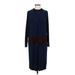 Kenneth Cole New York Casual Dress - Sweater Dress: Blue Dresses - Women's Size Small