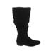 SO Boots: Black Print Shoes - Women's Size 8 - Almond Toe