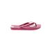 Havanera Flip Flops: Pink Solid Shoes - Women's Size 7 - Open Toe