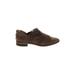 Chinese Laundry Ankle Boots: Slip-on Chunky Heel Casual Brown Print Shoes - Women's Size 6 1/2 - Almond Toe