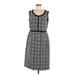 Lands' End Casual Dress Scoop Neck Sleeveless: Gray Dresses - Women's Size 12 Tall