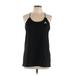 Adidas Active Tank Top: Black Solid Activewear - Women's Size Large