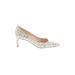 L.K. Bennett Heels: Ivory Paisley Shoes - Women's Size 37.5