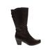 JANA Boots: Brown Solid Shoes - Women's Size 38.5 - Round Toe