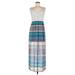 As U Wish Casual Dress Scoop Neck Sleeveless: Blue Dresses - Women's Size Medium