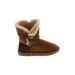 Ugg Australia Boots: Winter Boots Wedge Bohemian Brown Shoes - Women's Size 8 - Round Toe