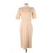 Alexia Admor Casual Dress - Sheath: Tan Solid Dresses - Women's Size Large