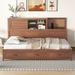 Mid-Century Modern Full Size Wooden Daybed Platform Bed