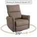 270° Power Swivel Rocker Recliner Chair,Electric Glider Reclining Sofa w/USB,Power Swivel Glider,Rocking Chair Nursery Recliners