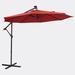 Farm on table 10 FT Solar Patio Outdoor Umbrella Hanging Cantilever Umbrella w/ 32 LED Lights FA24XIN0325-W41923058, | Wayfair