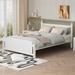 Red Cloud Solid Wood Platform Bed Frame For Kids, Teens, Adults, No Need Box Spring Wood in Brown/White | 39 H x 62.5 W x 85.2 D in | Wayfair