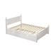 Red Cloud Platform Bed Frame w/ Trundle For Limited Kids, Teens, Adults, No Need Box Spring Wood in Brown/White | 39 H x 56.2 W x 79.9 D in | Wayfair