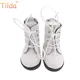 Tilda 5cm Shoes For Rag Dolls BJD Toy Suede Boots 1/6 Retro Shoes for EXO 20cm Korea KPOP Plush