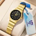 Fashion Quartz Movement Ladies Watches Luxury All-Steel Female Golden Wristwatch Male Girl Clock