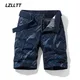 Summer Mens Cargo Shorts Men Fashion Casual Cotton Classic Brand Clothing Outdoor Military Large