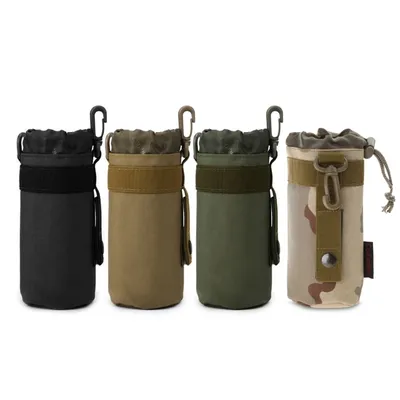 G92F Water Bottle Holder Bag Nylon Tactic Water Bottle Water Bottle for Camping Hiking Travelling