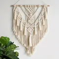 Macramé Nature Vine Wall Face Home Decor Boho Warming Gift Natural Document Decor 007 1Pc