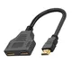 HDMI-compatible Cable Splitter 1080P 2 Dual Port Y Splitter 1 In 2 Out Cable Adapter For LCD TV Box