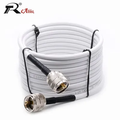 RG58 Antenna Extension Cable UHF PL-259 Male to UHF SO-239 Female PL259 Pigtail Connector for CB Radio Ham Radio FM Transmitter
