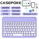 CASEPOKE For iPadRound Key Silent Multilingual Keyboard For Samsung Google Computer Cellphone the