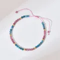 ZMZY-Bracelet Réglable en Perles de Pierre pour Femme Agates Naturelles Onyx Lapis Lazuli Tissé