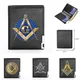 Fashion Masonic Symbol Theme Design Printing Leather Wallet Men Women Billfold Slim Credit Card