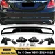 For Mercedes Benz C Class W205 C300 Base Sedan NON AMG Rear Diffuser+Exhaust Tips 2015-2018 Classic